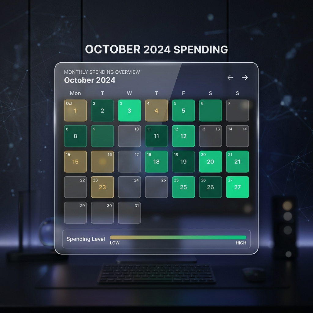 Spending Heatmap visualization